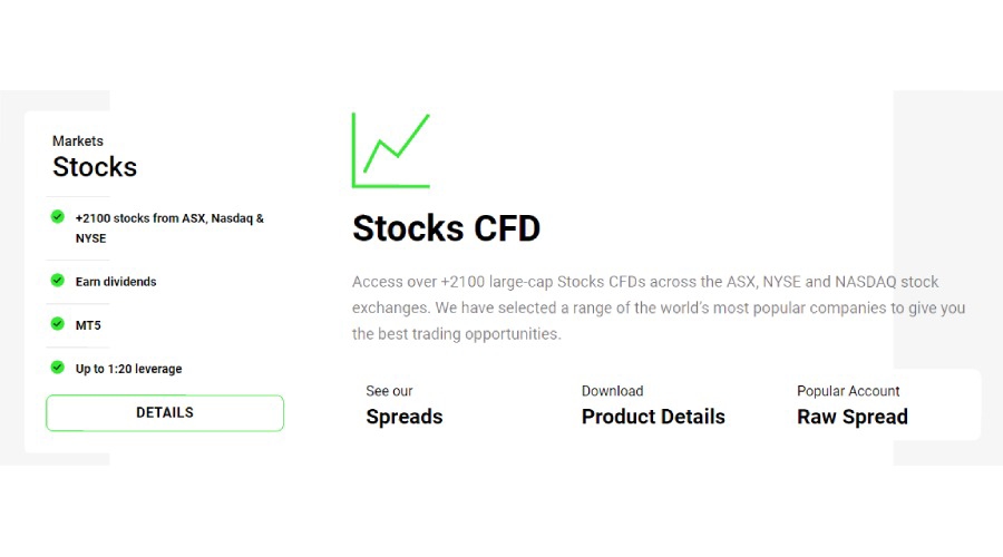 IC Markets Stocks CFD on finance magnates directory