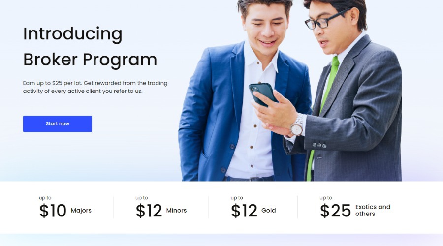 JustMarkets Introducing Broker Program offering up to $25 per lot for client referrals.