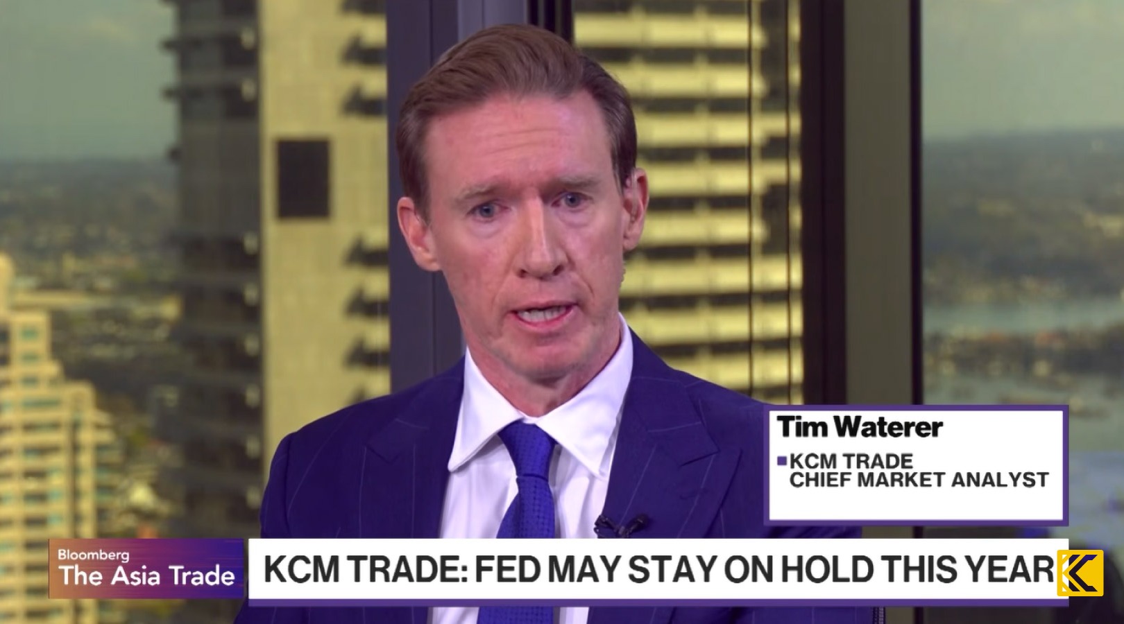 KCM Trade Tim Waterer Interview on Bloomberg