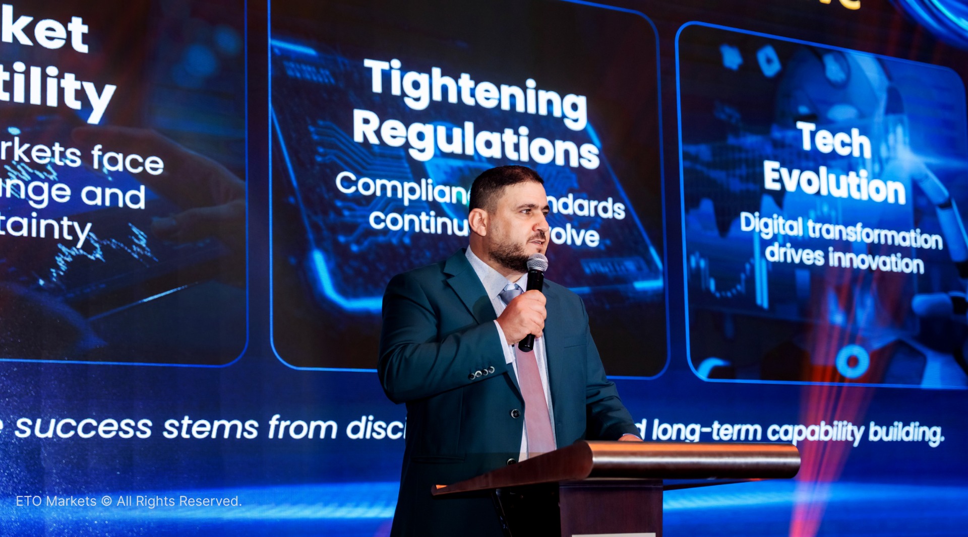 Mr Anas from strategic partner STAR Activation shared remarks recognizing ETO Markets’ strengths 