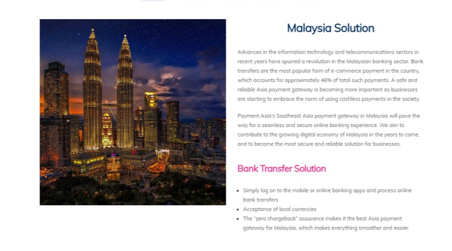 Payment asia Malaysia Solution screenshot