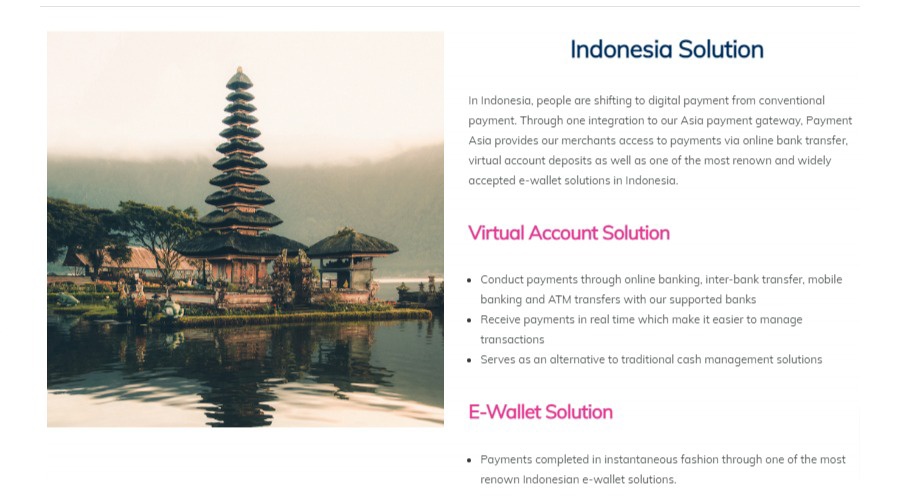 Payment asia Indonesia Solution screenshot