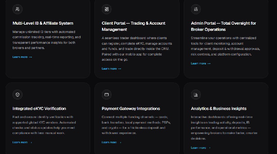 TradeWise Key Features of TradeWise CRM for MT4/MT5 Brokers