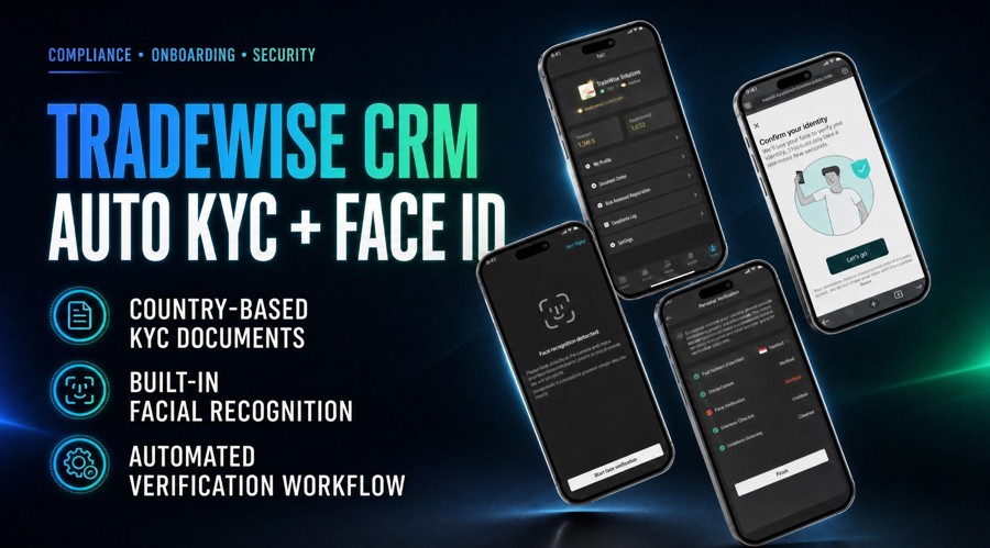 TradeWise CRM Auto KYC + Face ID